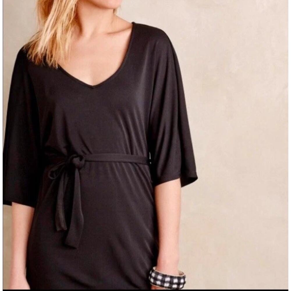 Deletta Anthropologie Boho Nocturnus Belted Kimono Dolman Sleeve Top Size Medium